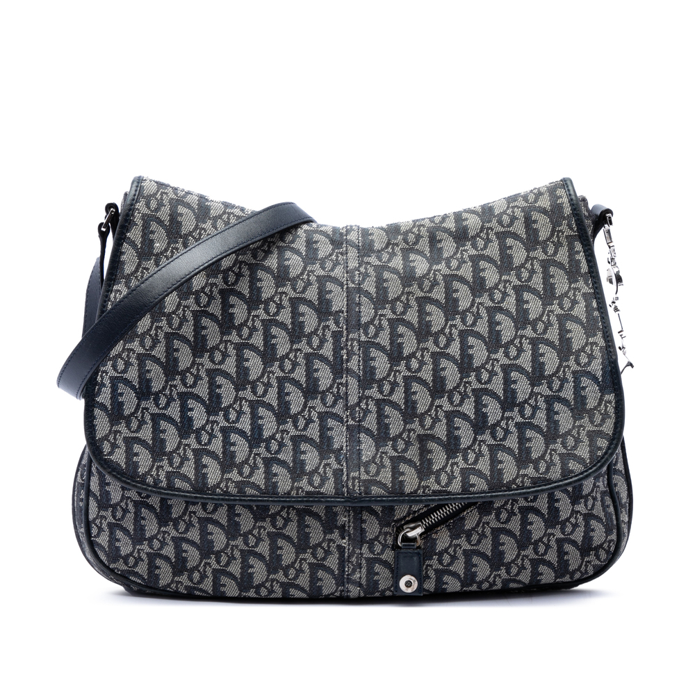 Pre-Loved Dior Diorissimo Trotter Canvas Messenger Bag